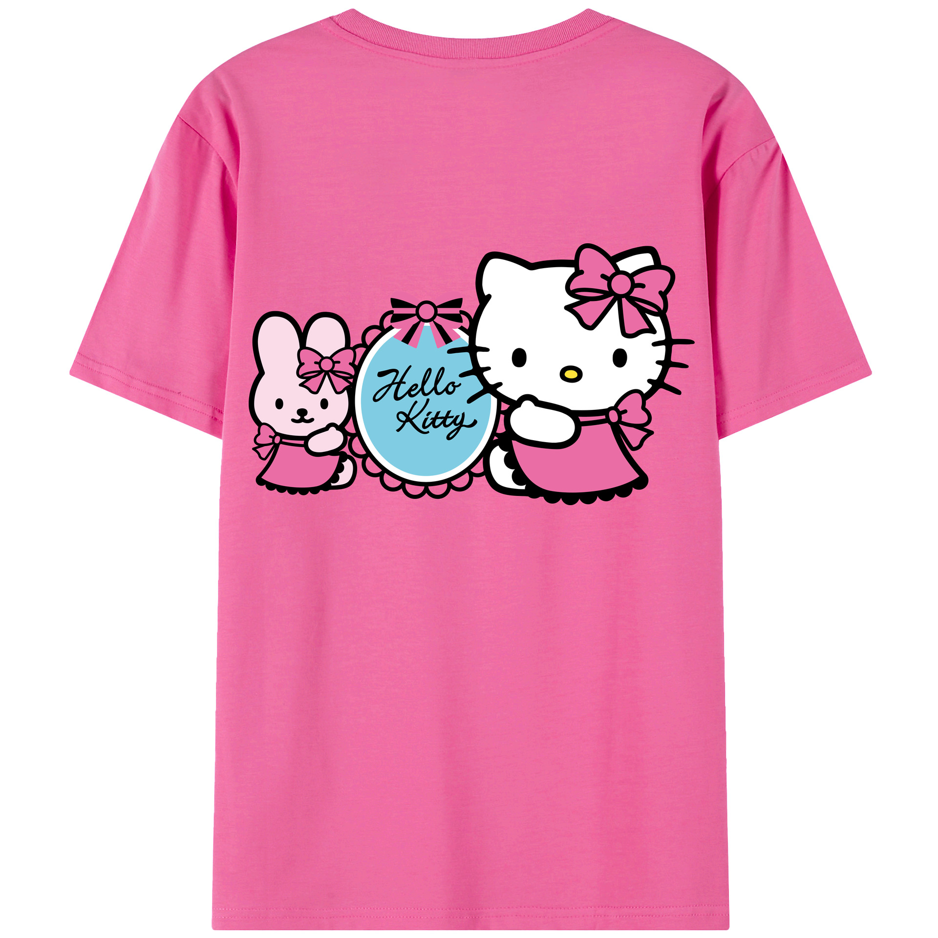 （画像用） Hello Kitty ハローキティ レディース半袖Tシャツ(バックプリント)